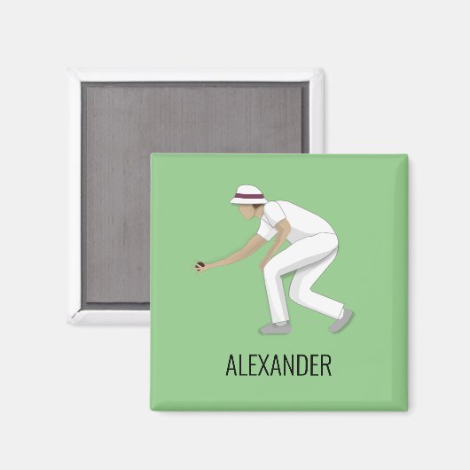 Lawn Bowls Magneet (Voorkant / Achterkant)