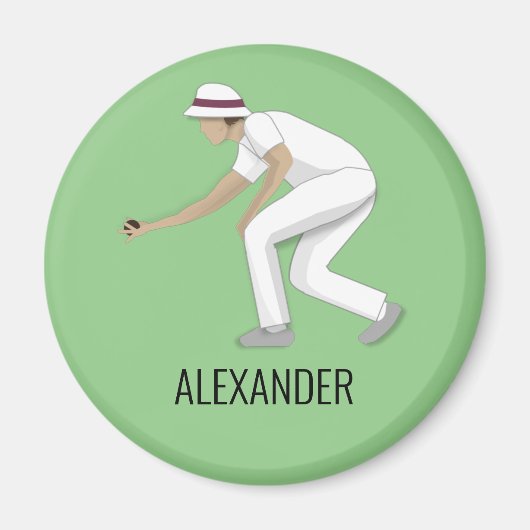 Lawn Bowls Magneet (Voorkant)