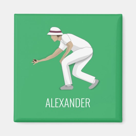 Lawn Bowls Magneet (Voorkant)