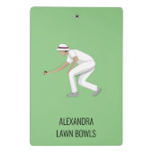 Lawn Bowls Mini Klembord (Achterkant)