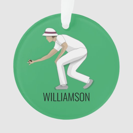 Lawn Bowls Ornament (voorkant)