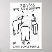 Lawn Bowls People Poster (Voorkant)