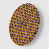 Lawn Bowls Pop Art Pattern Grote Klok (Hoek)