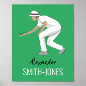 Lawn Bowls Poster (Voorkant)
