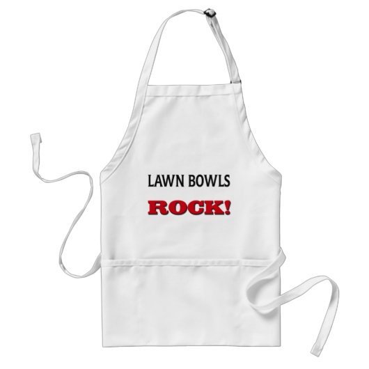 Lawn Bowls Rock Standaard Schort (Voorkant)