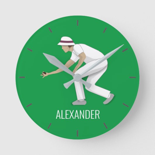 Lawn Bowls Ronde Klok (Voorkant)