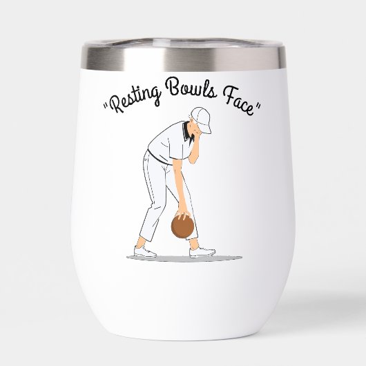 Lawn Bowls: Rustende Bowls Gezicht, Grappig (Achterkant)