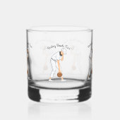 Lawn Bowls: Rustende Bowls Gezicht, Grappig Whisky Glas (Links)