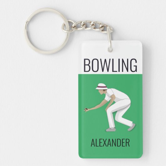 Lawn Bowls Sleutelhanger (Voorkant)
