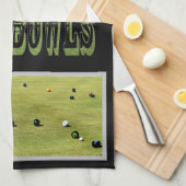 Lawn Bowls Spel Aan, Theedoek (Quarter Fold)
