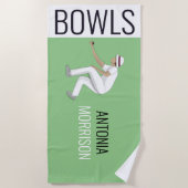 Lawn Bowls Strandlaken (Voorkant)