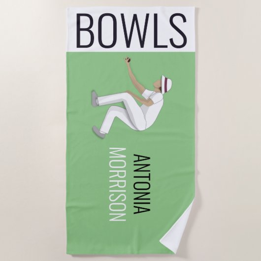 Lawn Bowls Strandlaken (Voorkant)