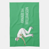 Lawn Bowls Theedoek (Verticaal)