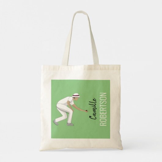 Lawn Bowls Tote Bag (Achterkant)