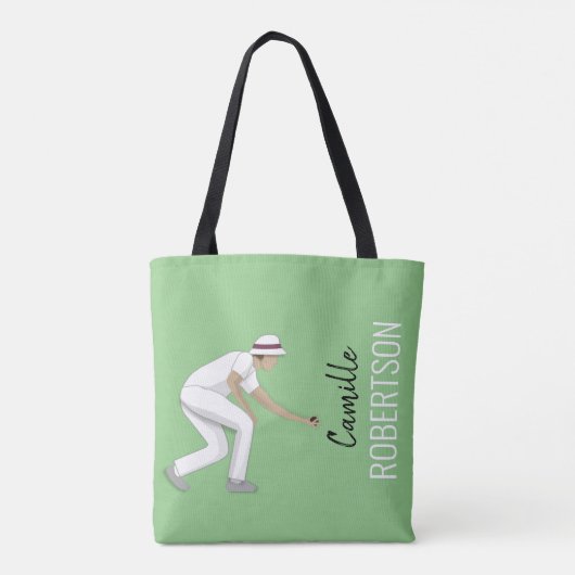 Lawn Bowls Tote Bag (Achterkant)