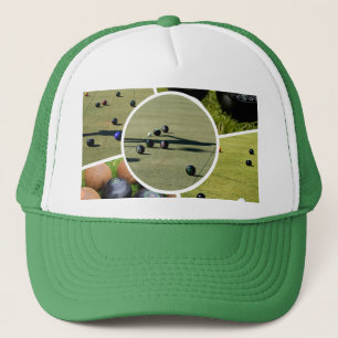 Lawn Bowls Vijf Foto Foto Collage, Hoed Trucker Pet