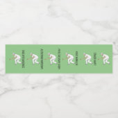 Lawn Bowls Waterfles Etiket (Enkel label)