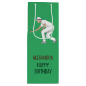 Lawn Bowls Wijn Cadeautas (Voorkant)