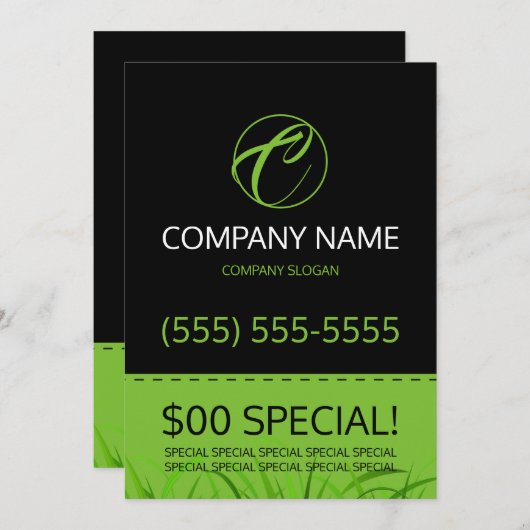 Lawn Care 5x7 brochure Kaart (Voorkant / Achterkant)