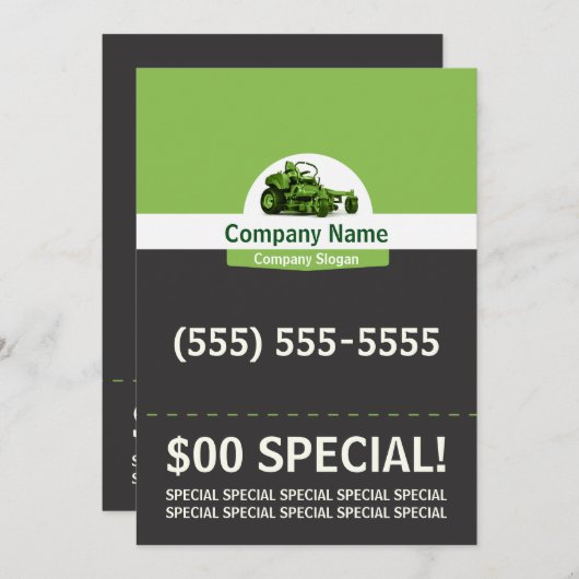 Lawn Care 5x7 brochure Kaart (Voorkant / Achterkant)