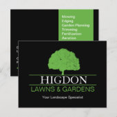 Lawn Care and Landscaping Flyer Briefkaart (Voorkant / Achterkant)