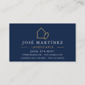 Lawn Care and Landscaping Services Professional Visitekaartje (Voorkant)