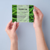 Lawn Care Business Grass Cutting Landscaping Logo Flyer (Hand)