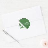Lawn Care Business Ronde Sticker (Envelop)