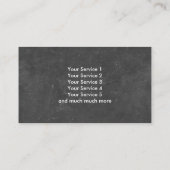 Lawn Care Chalkboard-script Visitekaartje (Achterkant)