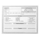 Lawn Care-clientlogboek Notitieblok (Voorkant)