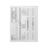 Lawn Care-clientlogboek Notitieblok (Linkerzijde)