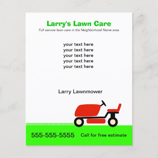 Lawn Care Flyer (Voorkant)