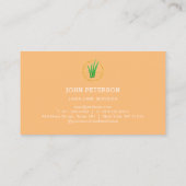 Lawn Care Gardening Grass Cutting Service Lux VIP Visitekaartje (Achterkant)