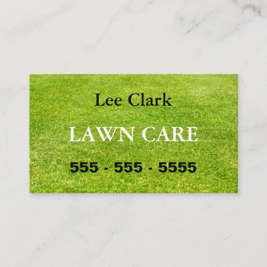 Lawn Care Gardening QR Code Visitekaartje (Voorkant)