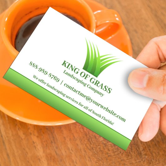 Lawn Care Grass Logo Visitekaartje