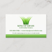 Lawn Care Grass Logo Visitekaartje (Voorkant)
