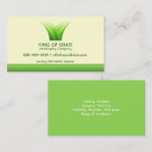 Lawn Care Grass Logo Visitekaartje (Voorkant / Achterkant)