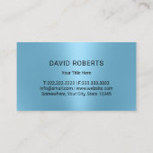 Lawn Care Handen Holding Tree Blue Landscaping Visitekaartje (Achterkant)