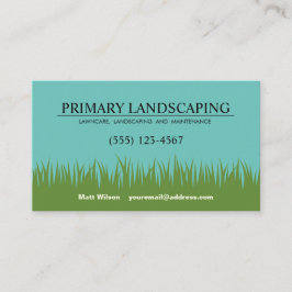 Lawn Care Landscaper Service Grass Visitekaartje