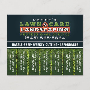 Lawn Care & Landscaping 5,6 x 4,5 Tear Off Flyer