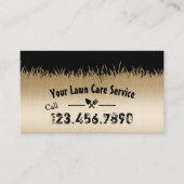 Lawn Care & Landscaping Black & Gold Loyalty Punch (Voorkant)