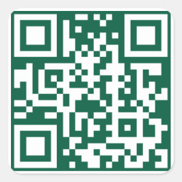 Lawn Care & Landscaping Business, QR Code Vierkante Sticker