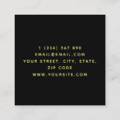 Lawn Care Landscaping Eenzame Oranje Boom Elegant Vierkante Visitekaartje (Achterkant)