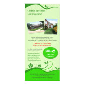 Lawn Care Landscaping Flyer Rack Kaart (Achterkant)