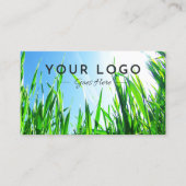 Lawn Care & Landscaping Foto QR Code Visitekaartje (Voorkant)