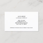 Lawn Care & Landscaping Groen Visitekaartje (Achterkant)