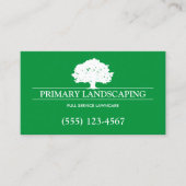 Lawn Care & Landscaping Groen Visitekaartje (Voorkant)