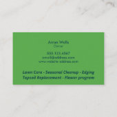 Lawn Care Landscaping Groene Boom met Roots Visitekaartje (Achterkant)