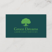 Lawn Care Landscaping Groene Boom met Roots Visitekaartje (Voorkant)