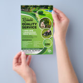 Lawn Care Landscaping Maaien Sneeuw Verwijdering T Flyer (Hand)